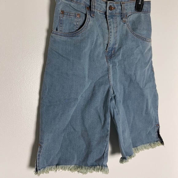 Pretty Little Thing Denim Biker Shorts Women Size 6 - Picture 2 of 4